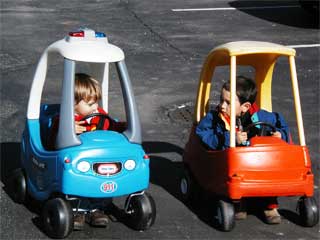 Photo of Benjamin and Ever driving